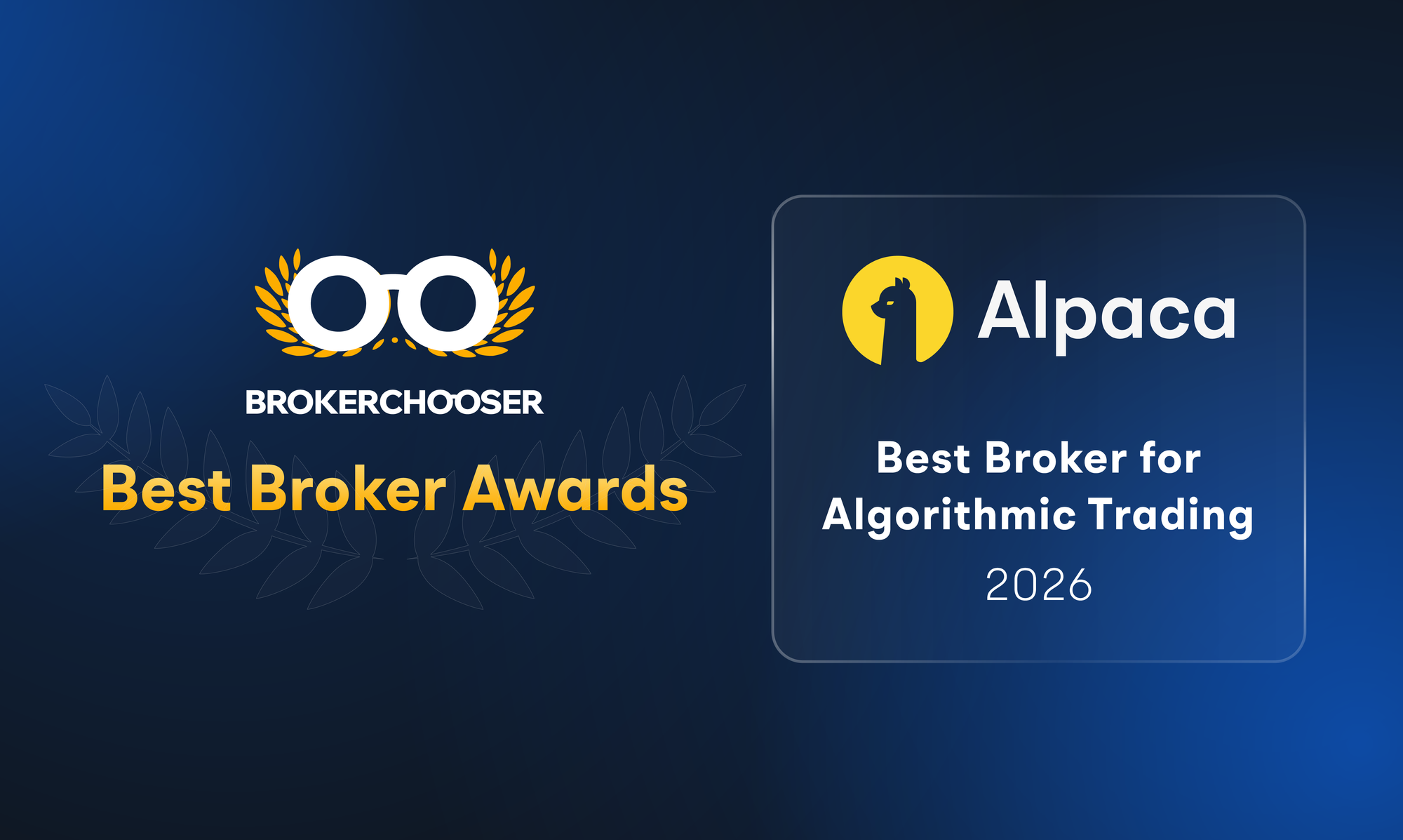 Alpaca Recognized as "Best Broker for Algorithmic Trading in 2026" by BrokerChooser
