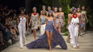 A model walks the runway during the Moda&Cia show as part of Lima Fashion Week Spring/Summer 2017 at Gran Centro de Convenciones on October 28, 2016 in Lima, Peru. (Photo by Manuel Medir/LatinContent/Getty Images)