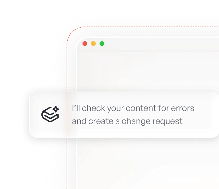 An illustration showing GitBook Agent