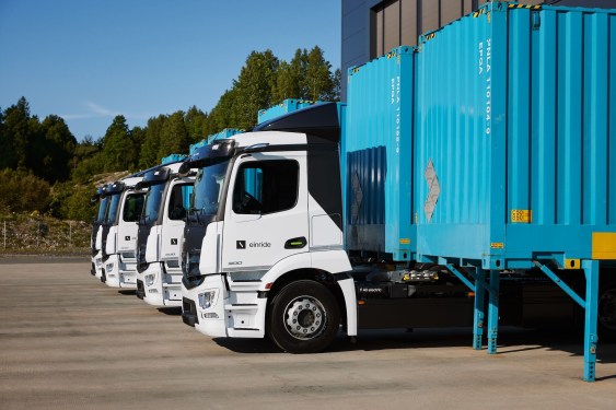 Einride electric trucks